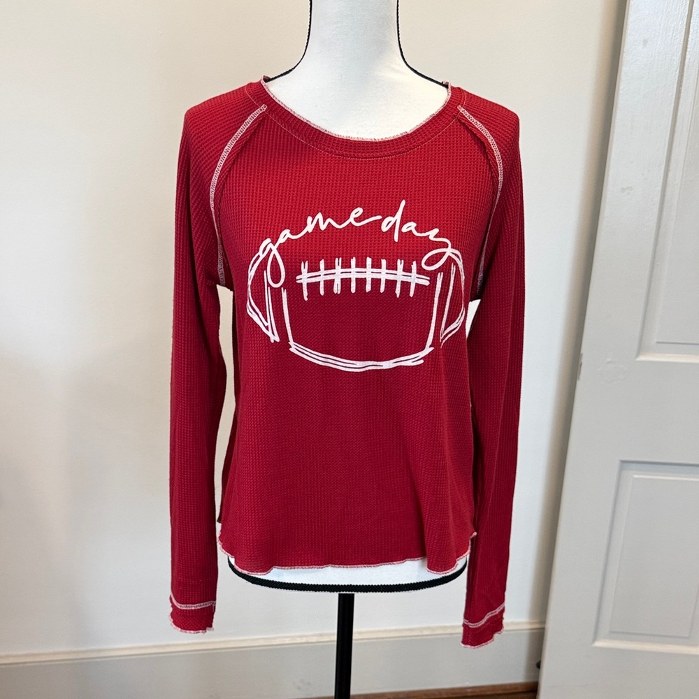 Crimson Soft Thermal Gameday Women's Top Size Medium